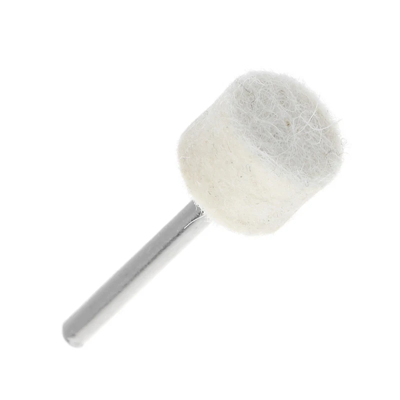 

50 Pcs 13mm Wool Felt Polishing Buffing Wheel Grinding Pad + 4Pcs 3.15 mm Shank