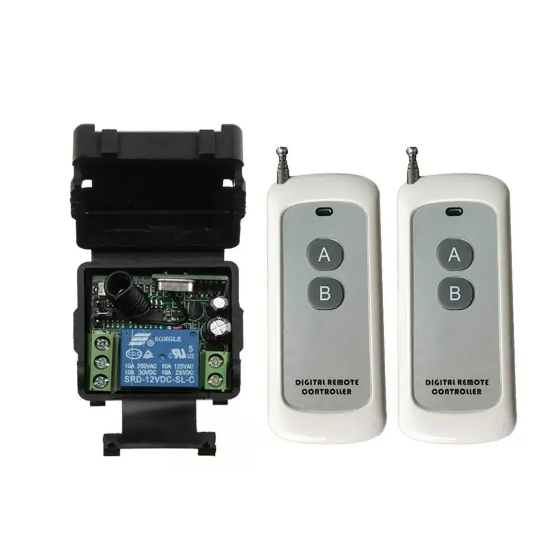 

DC 12 v 1CH mini wireless radio remote control switch 315MHZ/433MHZ lighting power on/off 100m