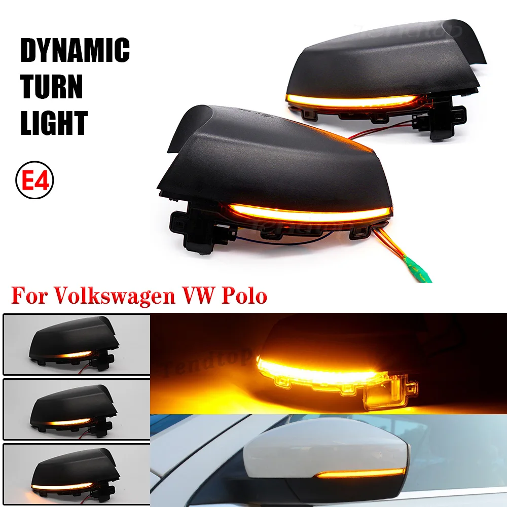 

LED Dynamic Turn Signal Light For VW Polo MK5 Facelift 6C 2014-2017 Volkswagen 6R 2009-2013 Side Mirror Light Blinker Indicator