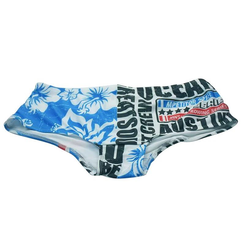 Летние Для мужчин Купальники Боксеры Мужские Шорты для купания с принтом