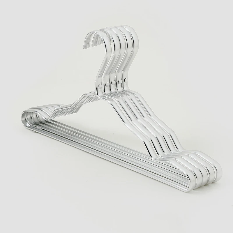 

5pcs/set Wardrobe Clothes Rack Hanger Golden Aluminum Alloy Durable Domestic Coat Hanger For Pants Closet Organizer For Clothes
