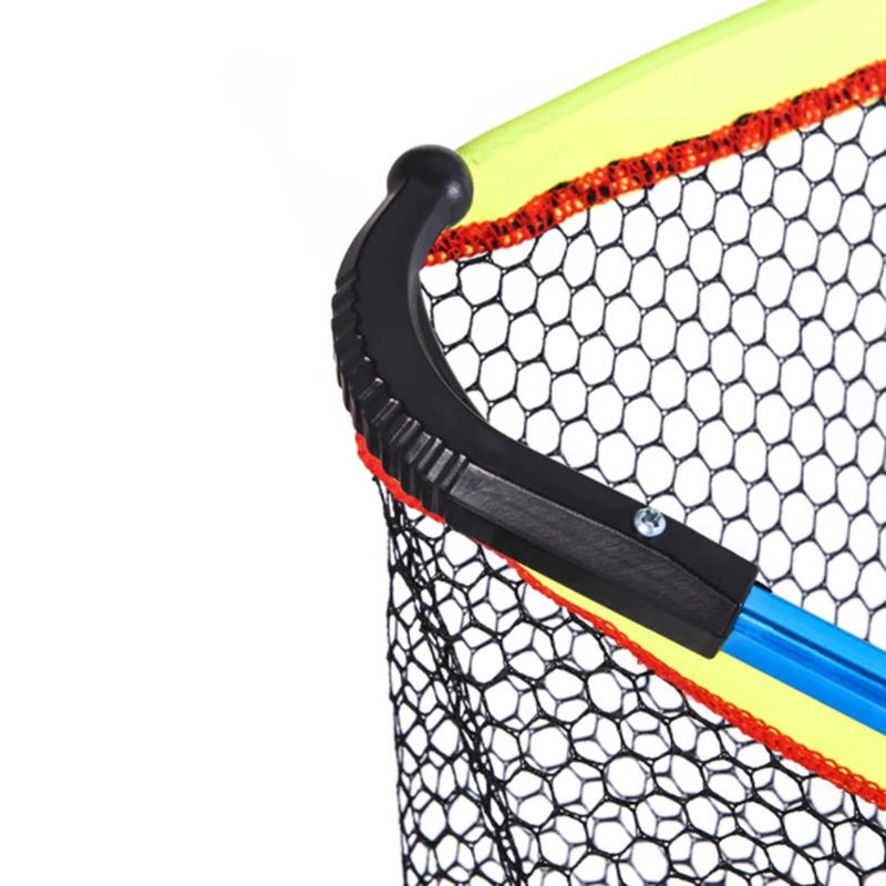 

Fishing Net Retractable Folding Fishing Brail Blue Soft Landing Net EVA Handle Fishing Nets Tools Fish Nets Accessories