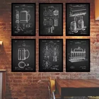 Скандинавский современный кафе бар ретро индустриальный стиль художественное украшение стен картина плакат картина холст печать