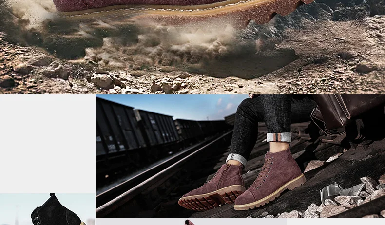 Мужские кожаные ботинки Dr Martins Martens; Зимние ботильоны; Безопасная рабочая обувь; botas hombre Zapatos De Seguridad Safty; обувь размера плюс 48