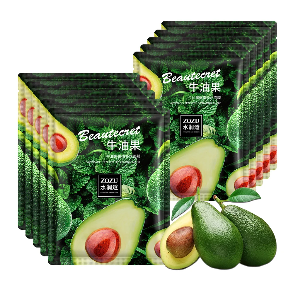 Увлажняющая маска для лица авокадо сужающая поры против морщин уход за кожей