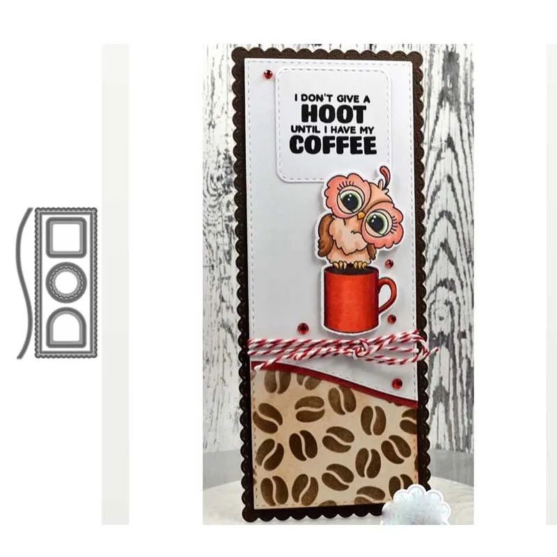 

JC New Metal Cutting Dies for Scrapbooking Craft Stencil Rectangle Frame Background Handmade Card Make Model Template Decoration