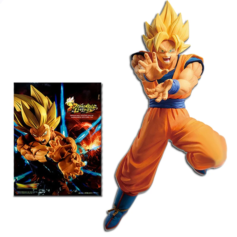 

Japanese Anime Character Goku Figure Qigong gesture Toys Posture Action Figure Toy 22cm Model Exhibit Gift Box