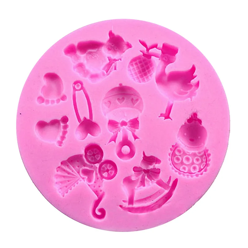 Кухня Конфеты Кекс украшения инструменты Baby Shower вечерние Коляска ручной бутылки