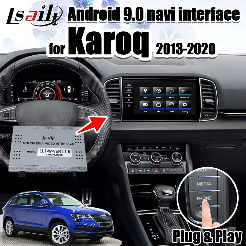 Android 9 0 carplay и мультимедийный видеоинтерфейс для Karoq / Arteon/Beetle.. MQB MIB MIB2 GPS навигатор