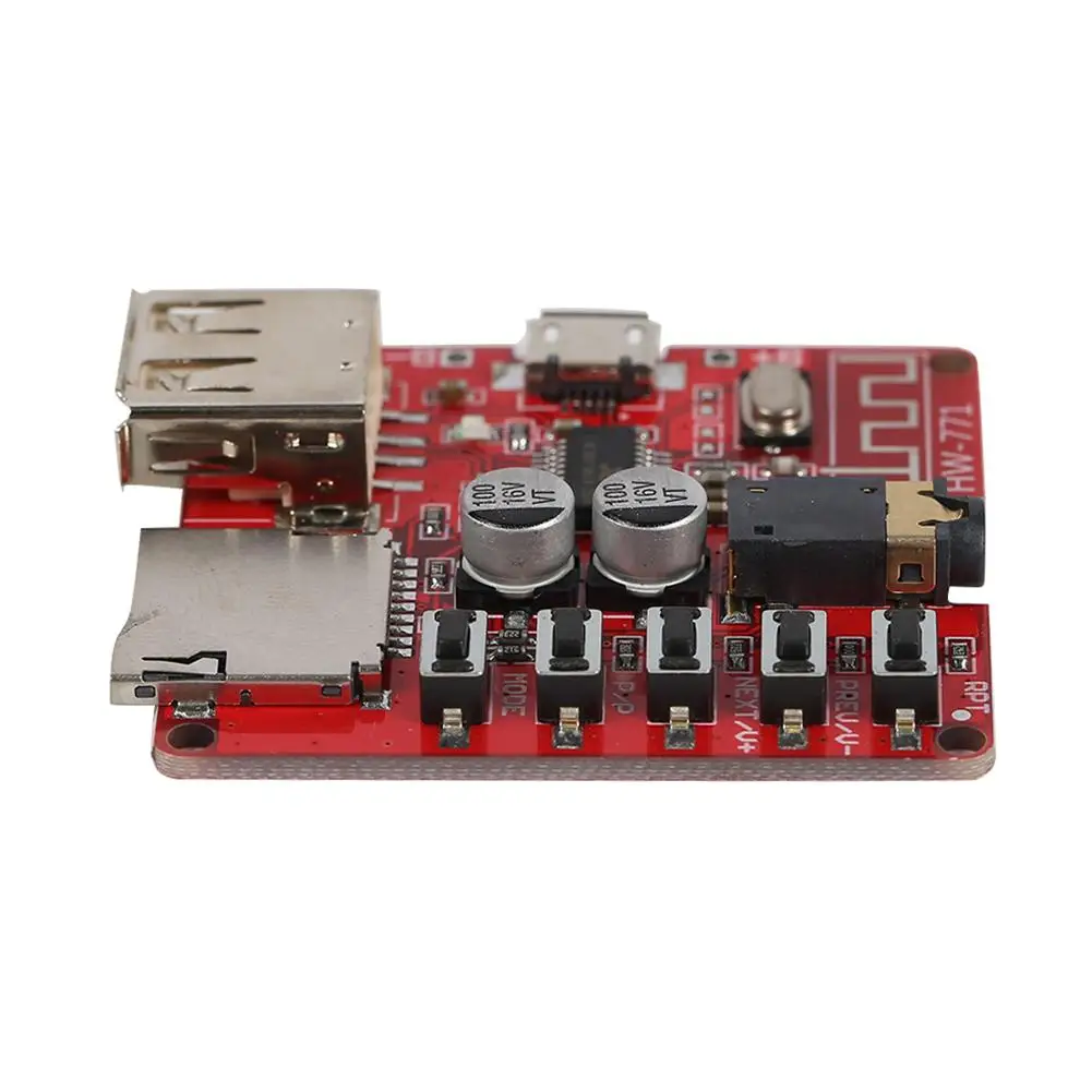 Bluetooth-compatible Audio Receiver Board USB TF Card Slot DIY Decoding Modified MP3 Module Lossless Car Speaker Amplifier | Электроника