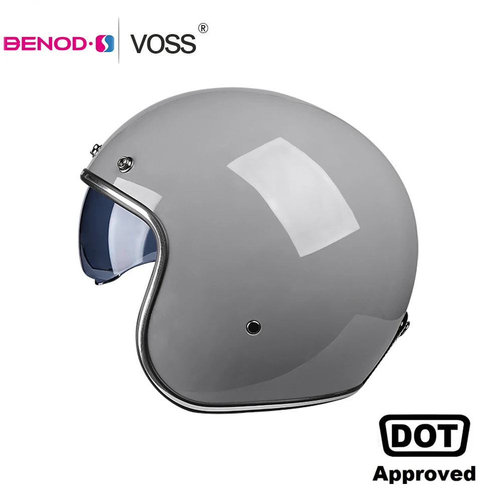 VOSS Ретро мотоциклетный шлем Casco Moto Электрический велосипед 3/4 открытый моторный