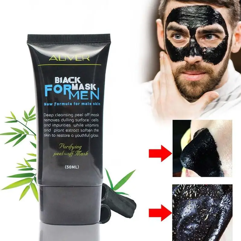 

50ml Professional Deep Cleansing Moisturizer Face Mask for Men Women Peel Off Face Black Mask Men Blackhead Remover Beauty