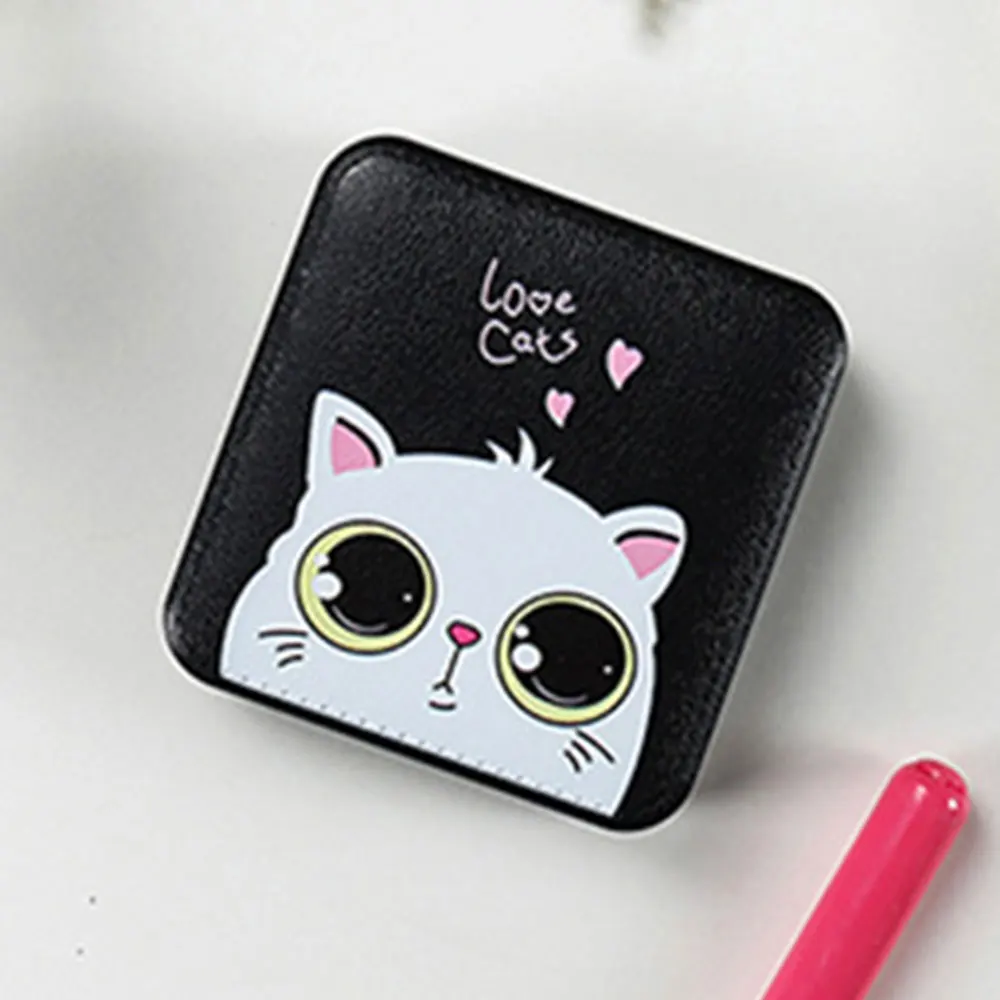 black CASEIER, мини внешний аккумулятор, 10000 мА/ч, милый USB светодиодный внешний аккумулятор для iPhone, Xiaomi, зарядка, внешний аккумулятор, портативное зарядное устройство, внешний аккумулятор - Цвет: black