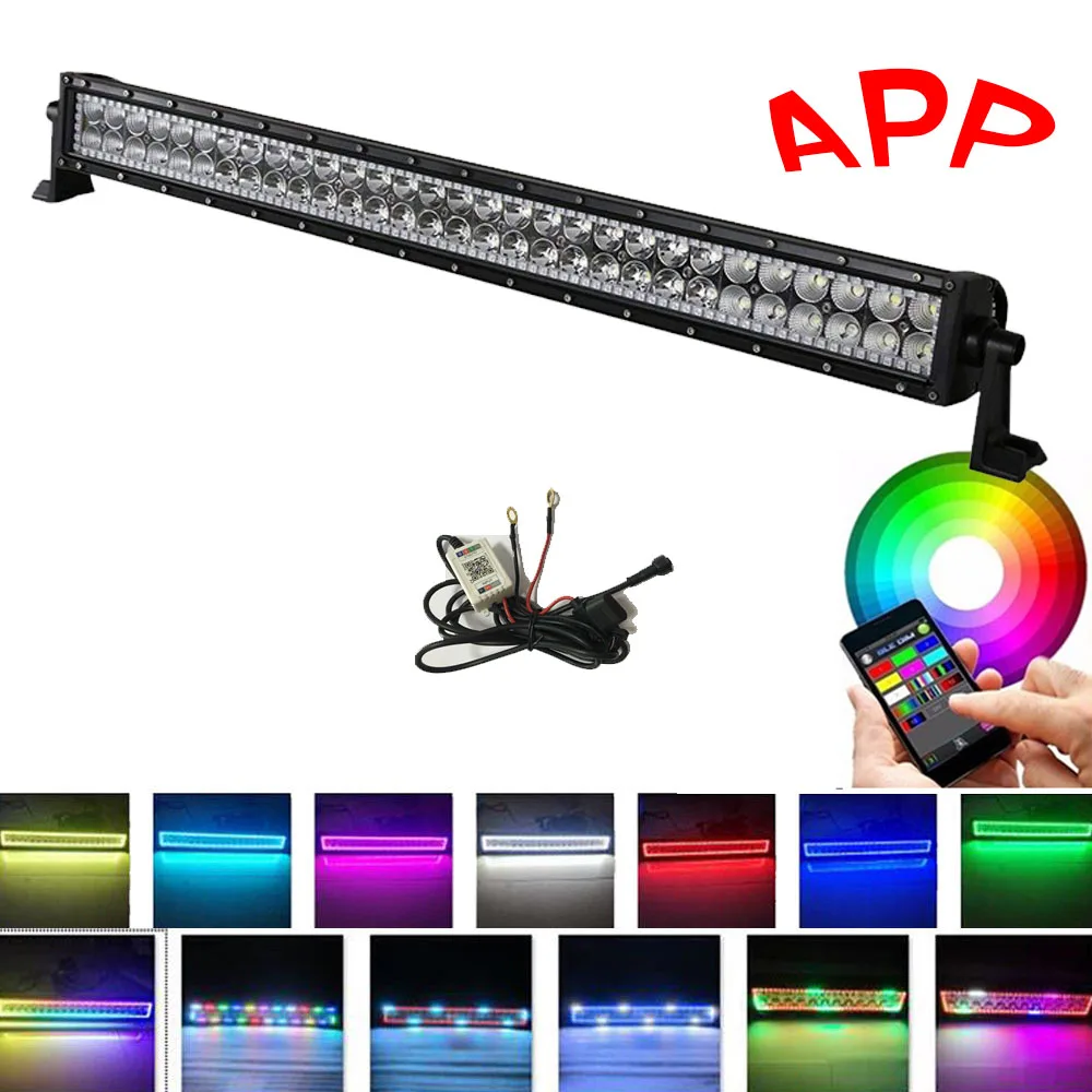 Автомобиль 32 &quotвнедорожный погоня RGB светодиодный стробоскопический светильник