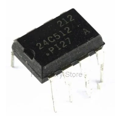 Новинка, оригинальный 5-шт./лот AT24C512PI27 AT24C512 24C512 DIP-8 в наличии, оптовая продажа, единый дистрибьютор