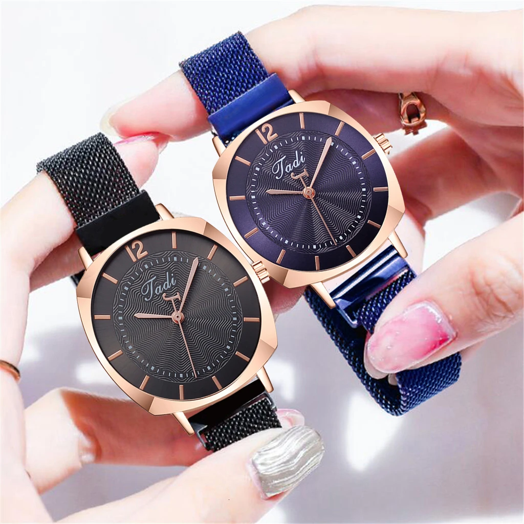 Лидер продаж женские часы с магнитной застежкой роскошные Брендовые