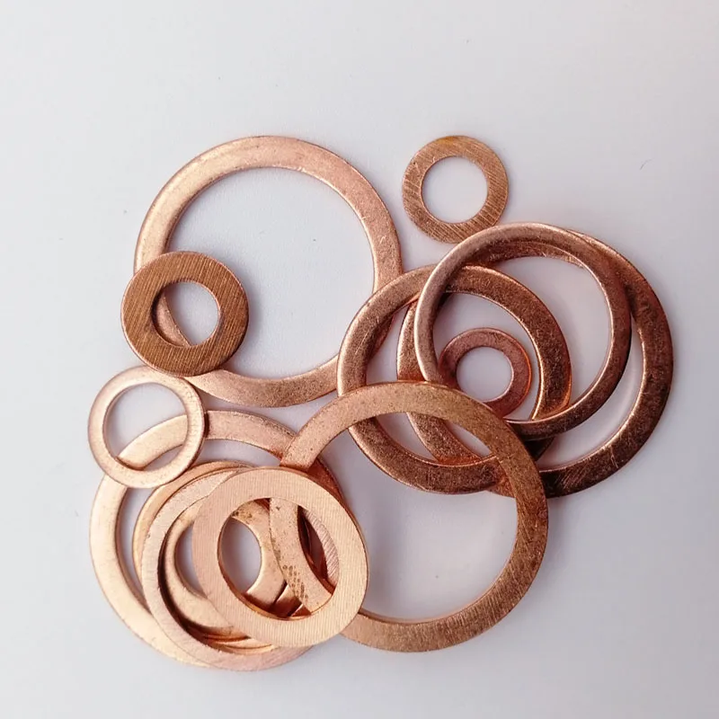 Шайба из твердой меди плоское кольцо 5 шт. уплотнительная прокладка пробка