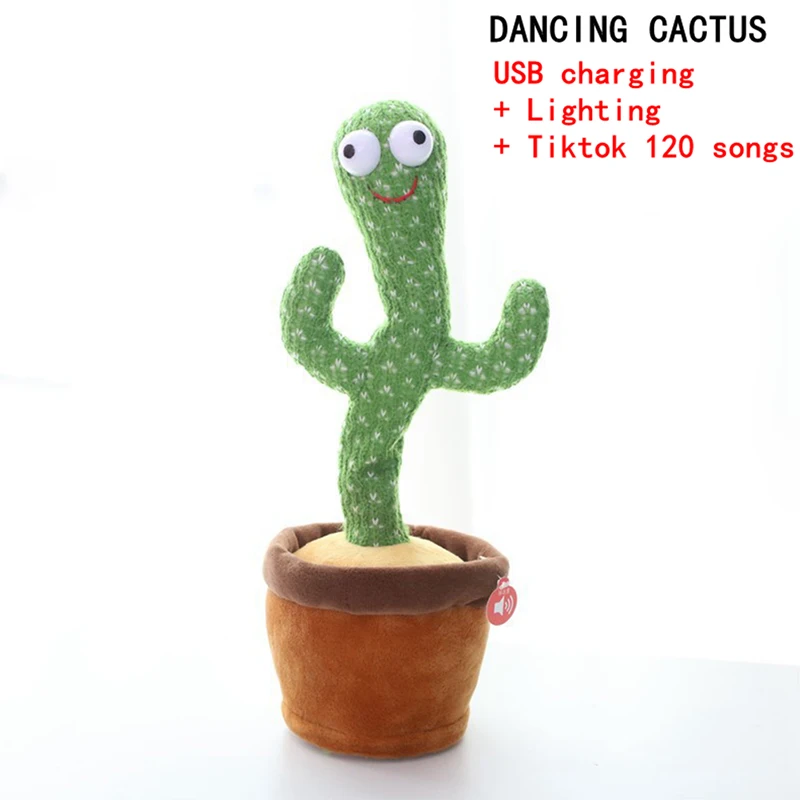 

Cactus Plush Toy Electronic Shake Dancing Toy With The Song Plush Cute Dancing Cactus Early Childhood Education Toy For Children