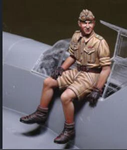 

1/32 Pilot NOT HAVE PLANE Resin Model Miniature figure Unassembly Unpainted