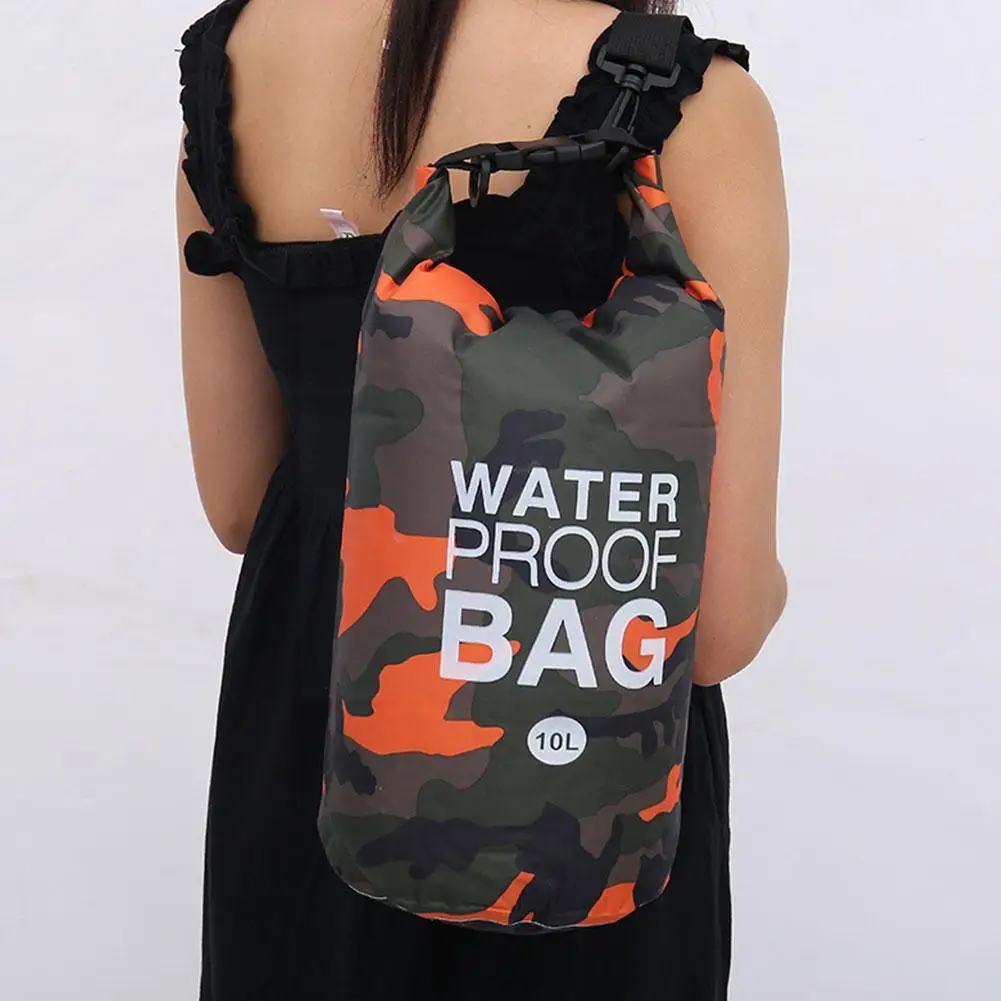 

PVC Waterproof Dry Bag 5L 10L 15L 20L Camo Outdoor Women River Rafting Diving Ocean Bag Beach Foldable Swimming Backpack Ma F6T0