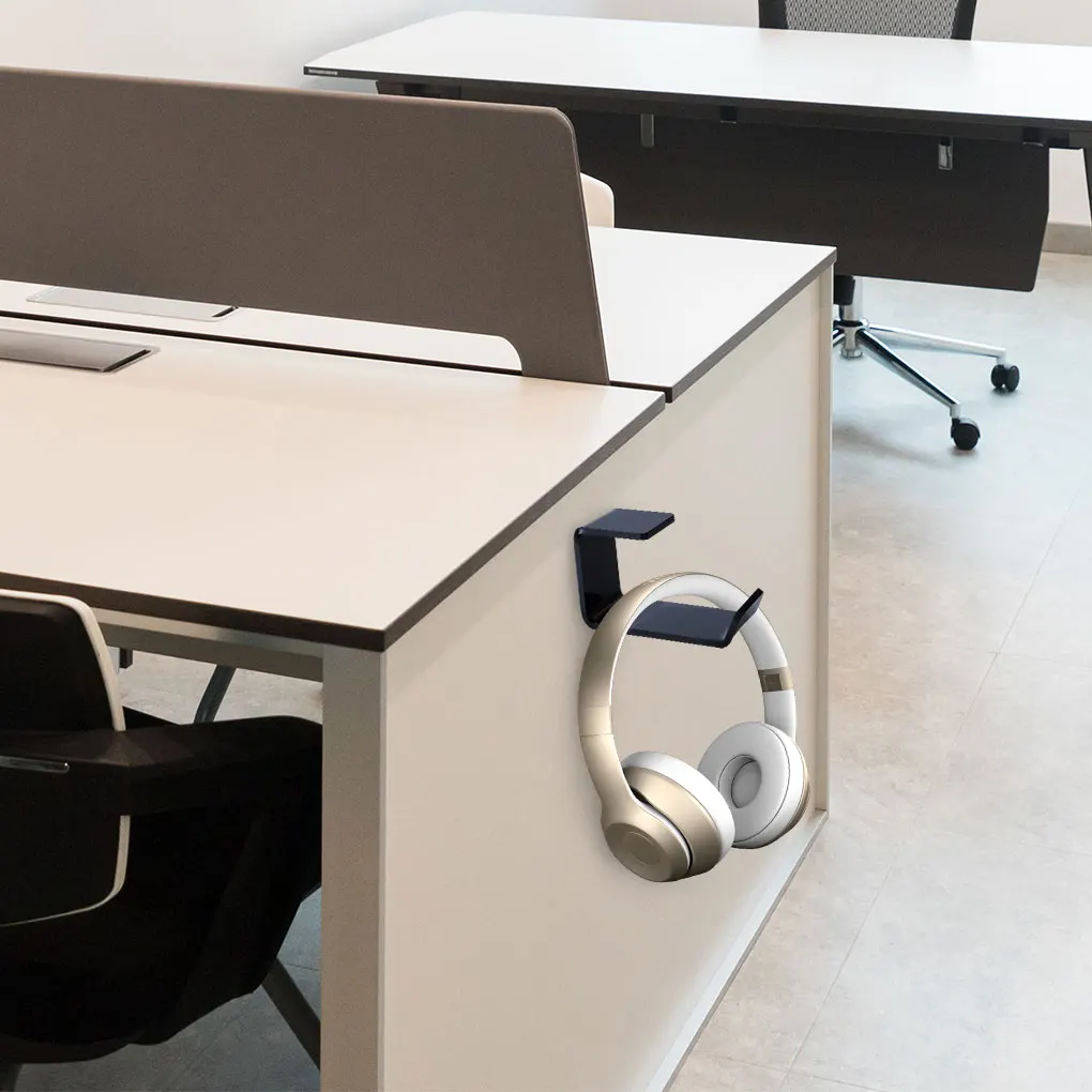 

Sticker Acrylic Headphone Bracket Wall Mounted Headset Holder Hanger Under Desk Hook Earphone Sticky Display Stand