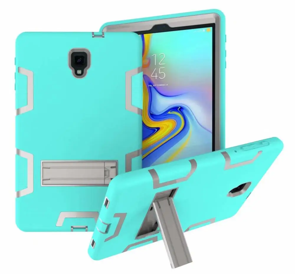 Тёмно-синий Детский ударопрочный Прочный Твердый чехол Корпус для Samsung Galaxy Tab A 10,5 T590 T595 SM-T595 T597 чехол для планшета+ ручка - Цвет: Тёмно-синий