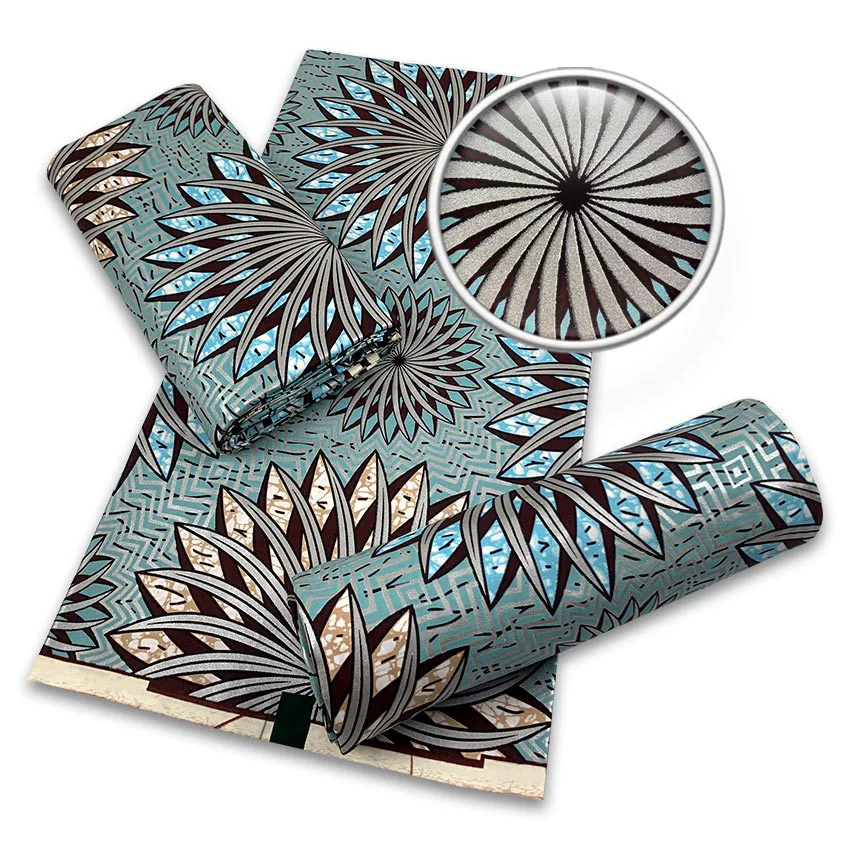 

Африканский Золотой воск в стиле хорошее качество гарантировано настоящий воск Анкара печатная Ткань 6 ярдов 100% хлопок швейный материал