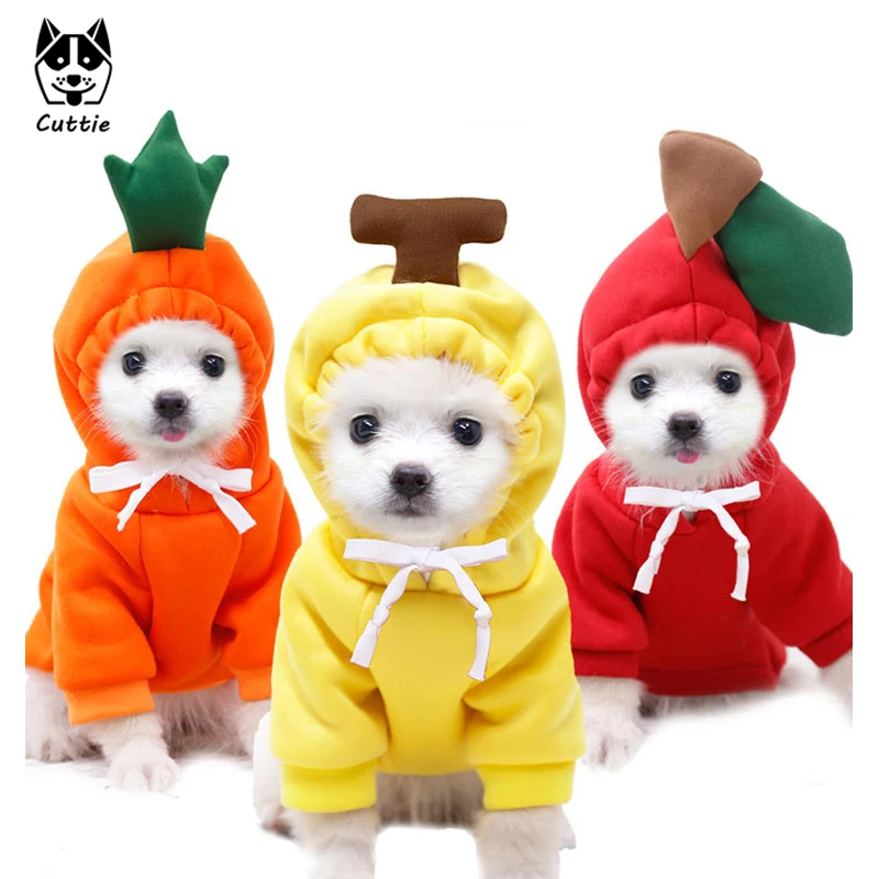 Толстовки с капюшоном для собак одежда маленьких и средних зимний костюм