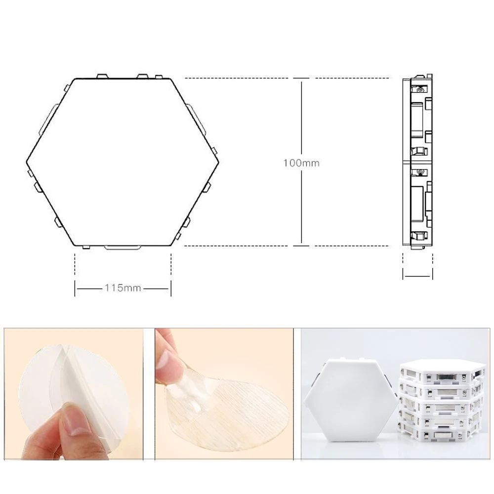 Новая сенсорная настенная лампа квантовая светодиодная модульная Сенсорная