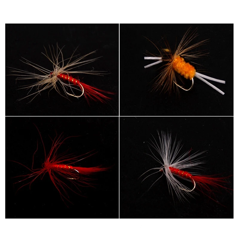 

40PCS Fly Fishing Dry Flies, Fishing Lures Fishing Flies Set Fly Fishing Lures Assortment Kit 5 Different Flies