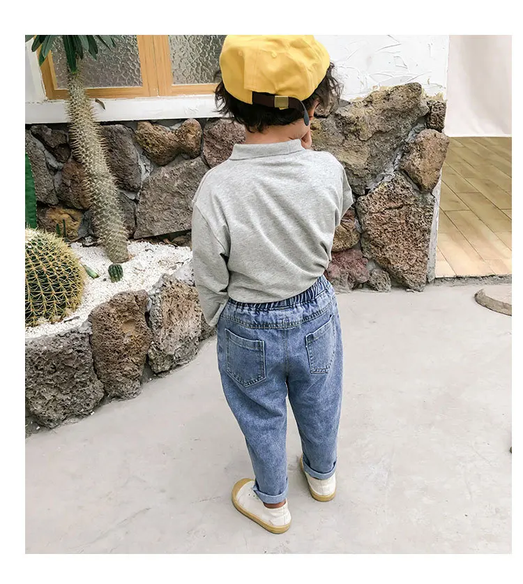 

2020 New Children's Clothing Boy's Denim Trousers Kids Spring and Autumn Casual Sports Pants Fashion for Toddler Dropshipping