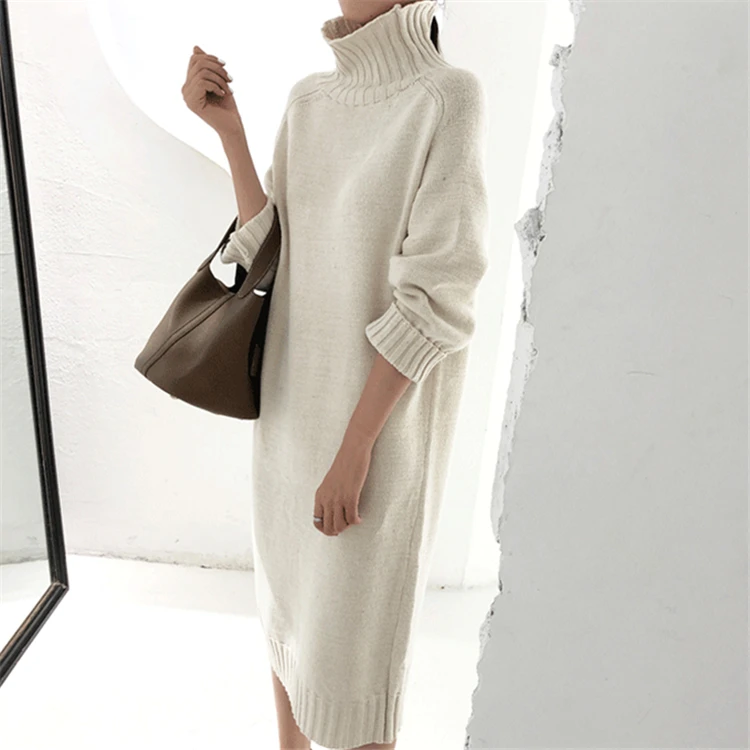 Colorfaith Новый 2019 осень зима Для женщин с высоким плотно облегающим шею воротником