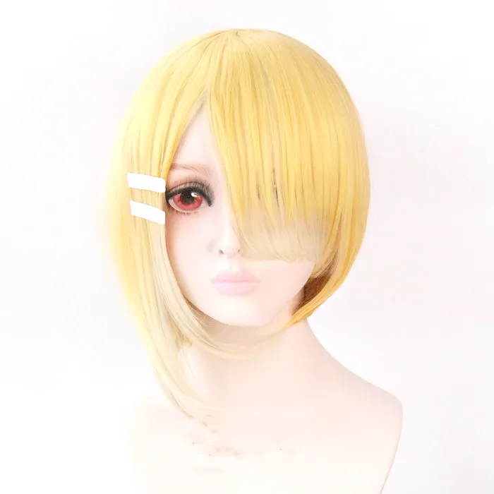 Anime Maou Sama Retry Aku Cosplay Wig Short Gradient Heat Resistant Synthetic Hair + Free Cap |