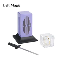 tenyo sword through ring inside casket crystal cleaver magic tricks penetrating sword thru magic props gimmick accessories toy