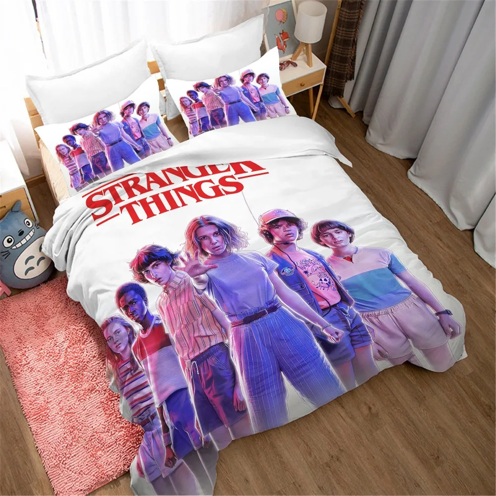 Классический чехол для кровати с изображением фильма ужасов странные вещи