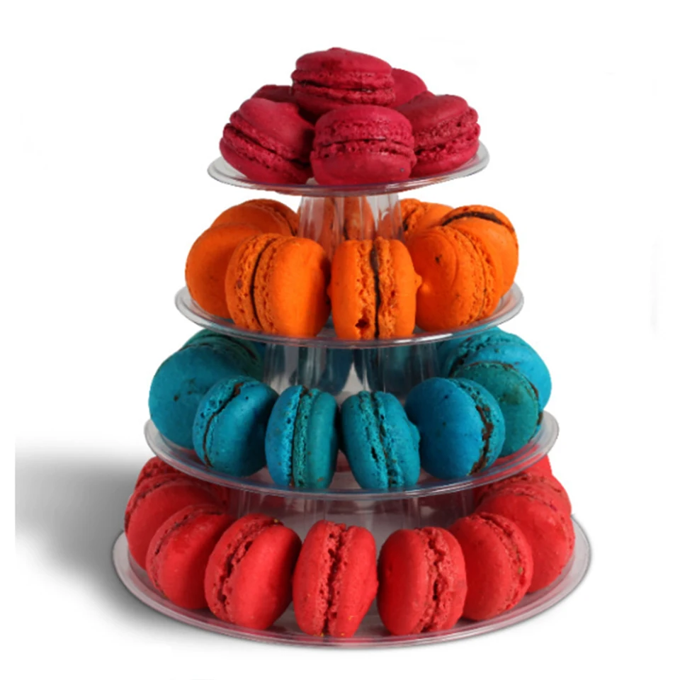 Macarons stand Transhome Торт Модель 4/6/8/10 дюймов торт манекен моделирование кондитерский шприц для украшения изделий вечерние Модель "Сделай своими руками", торт Круглый пены прессформы Пластик Торт Модель - Цвет: Macarons stand