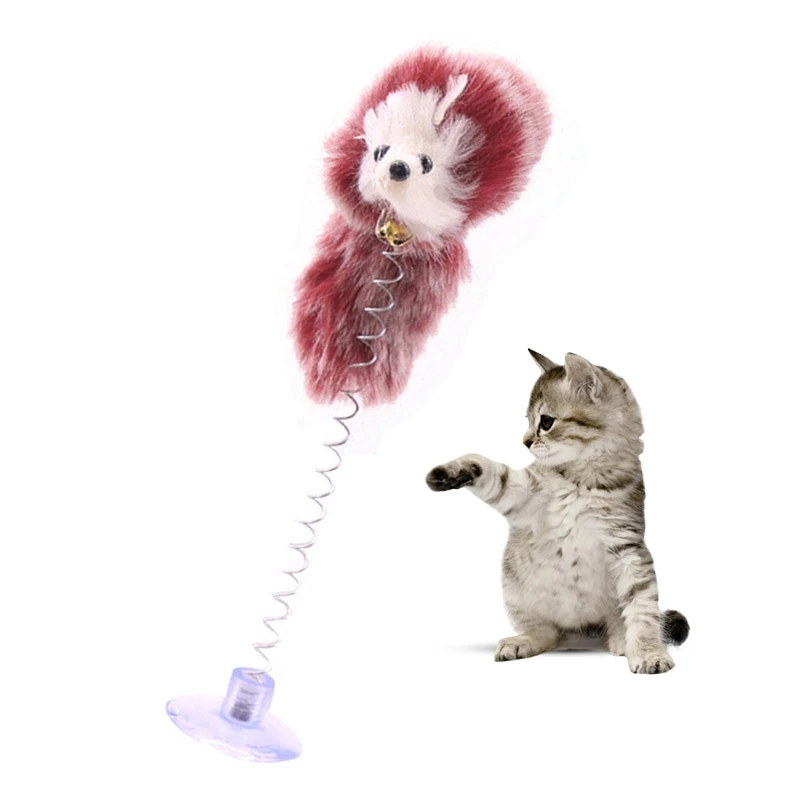 Распродажа игрушки для кошек эластичные перья искусственная мышь котят