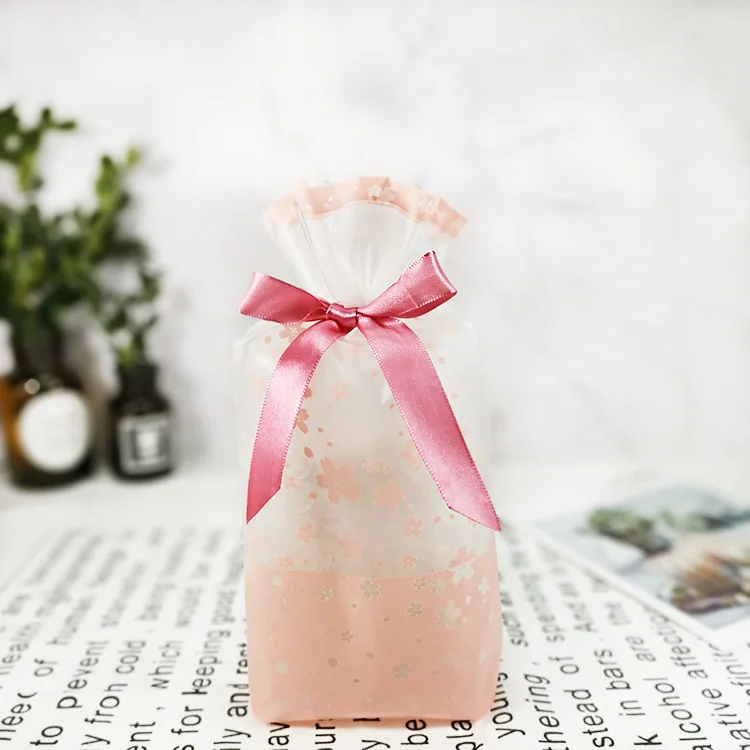 Christmas bag-26 10PCSNew Year Christmas Bag Christmas Gift Bag Candy Cookies Plastic Bag for Packaging Food Gift Drawstring Drawstring Pocket - Color: Christmas bag-26