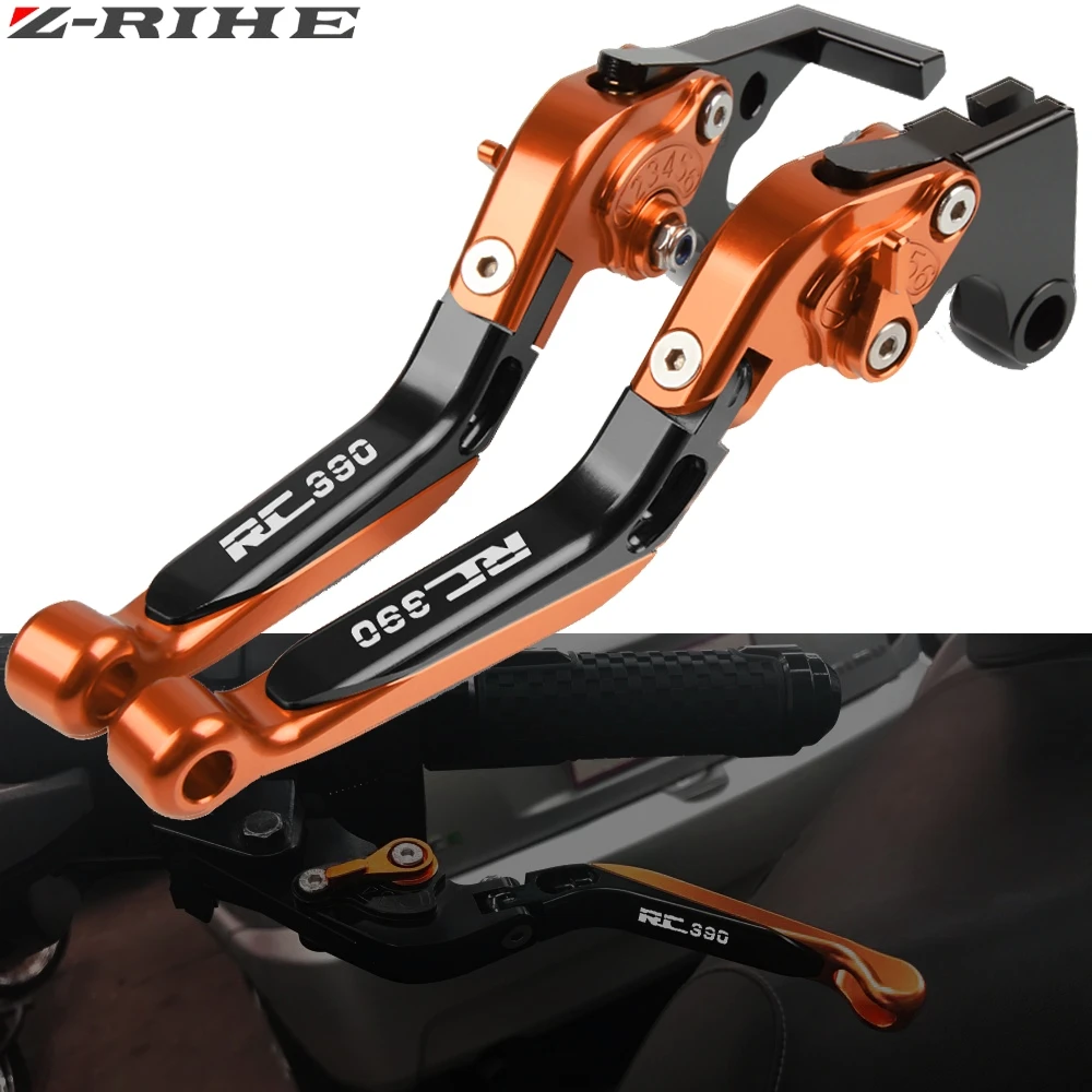 

For RC390 RC 390 2014 2015 2016 2017 2018 Motorcycle Accessories Motorbike Adjustable Extendable Brake Clutch Levers RC390