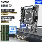 Материнская плата SZMZ X99M-G2 LGA2011 V3, с процессором XEON E5 2678V3 4 х8 ГБ DDR4 2133 МГц, память ECC REG