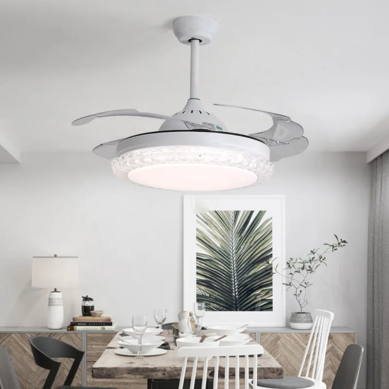 Fan Lights Invisible Ceiling Light Dining Room Living Bedroom Modern Simple Mute LED | Освещение