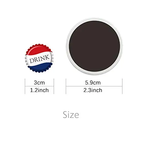 Abstract Art African Black Warrior Circle Ceramics Fridge Magnet 2pcs | Дом и сад