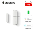 Умный датчик двери Beelite, Wi-Fi датчик окон, детекторы открытиязакрытия, безопасность дома, уведомления с приложением Alexa Google Assistant