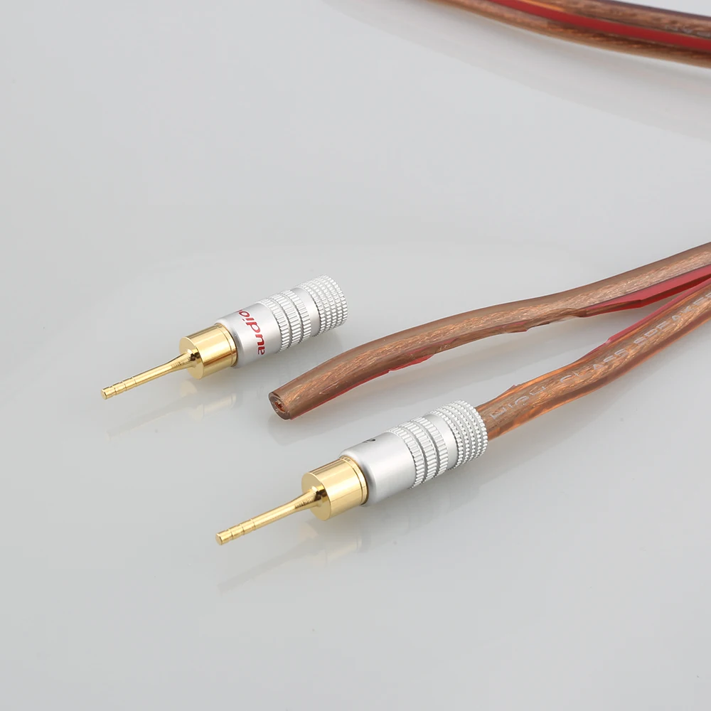8 шт. Новый Audiocrast B838G hi fi звука 24K позолоченные разъемы с вилками типа банан 2 мм
