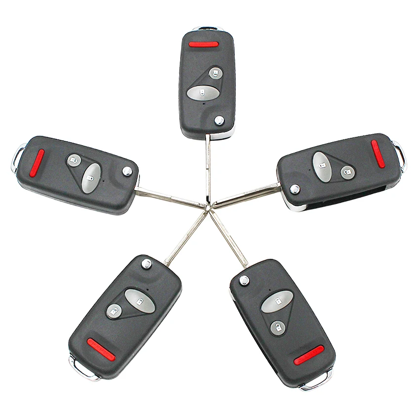 Замена 3 кнопки складной пульт дистанционного ключа оболочки чехол для Honda CR V 2 +