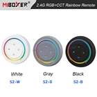 Miboxer круглый RGB + CCT 2,4G Радужный пульт дистанционного управления светодиодный контроллер белыйчерныйсерый диммер светильник RGB + CCT переключатель светодиодный Ной лампы