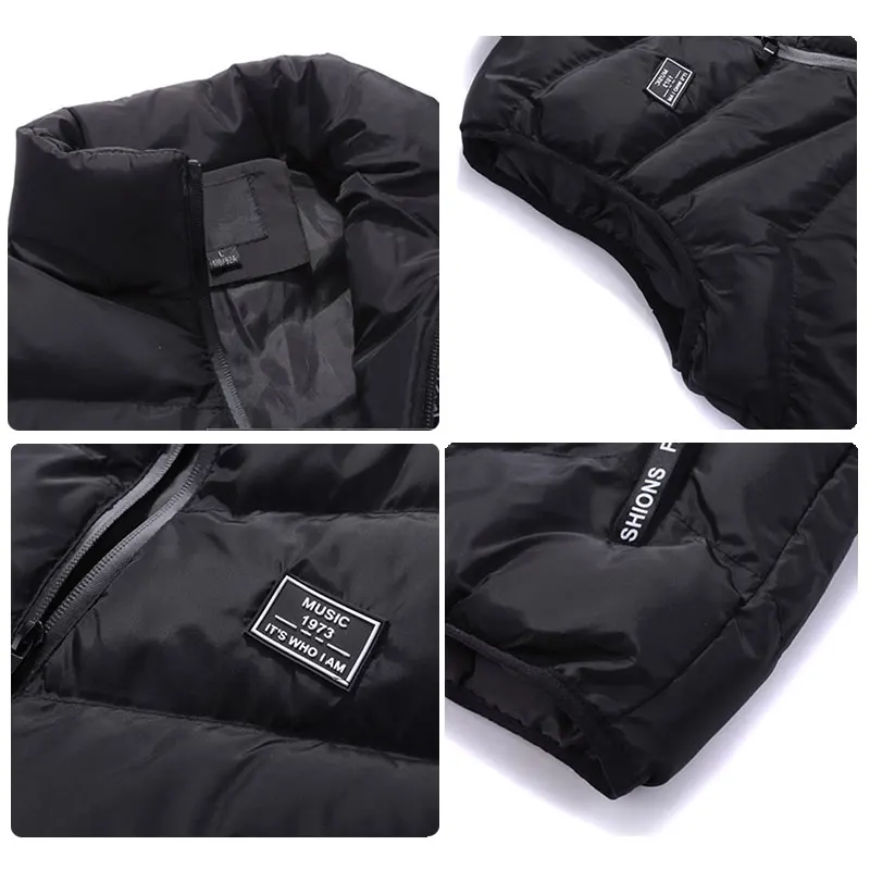 

Lusumily Women Vest Female Winter Casual Coats Cotton-Padded Women's Jacket Sleeveless Thicken Waistcoat Plus Size 4XL