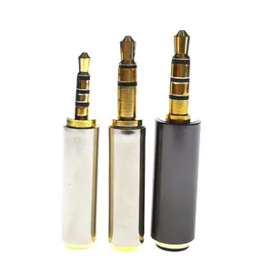 Комплект из 2 предметов, высокое качество золото 2,5 мм 3,5 мм Мужской до 3,5 мм Женский аудио стерео штекер адаптера конвертер разъема для наушников