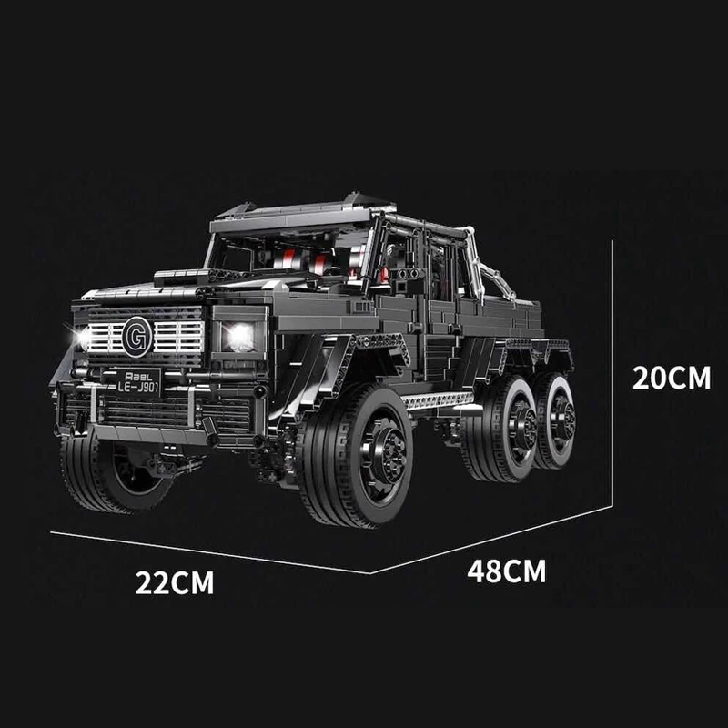 AMG G63 двигатель RC Новый масштаб 1:8 BEnz 6X6 совместимый Technic MOC строительные блоки