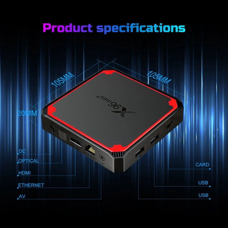 ТВ приставка X96 Mini + Android 9 0 четырехъядерный Amlogic S905W4 4K медиаплеер 2 4 ГГц и телефон